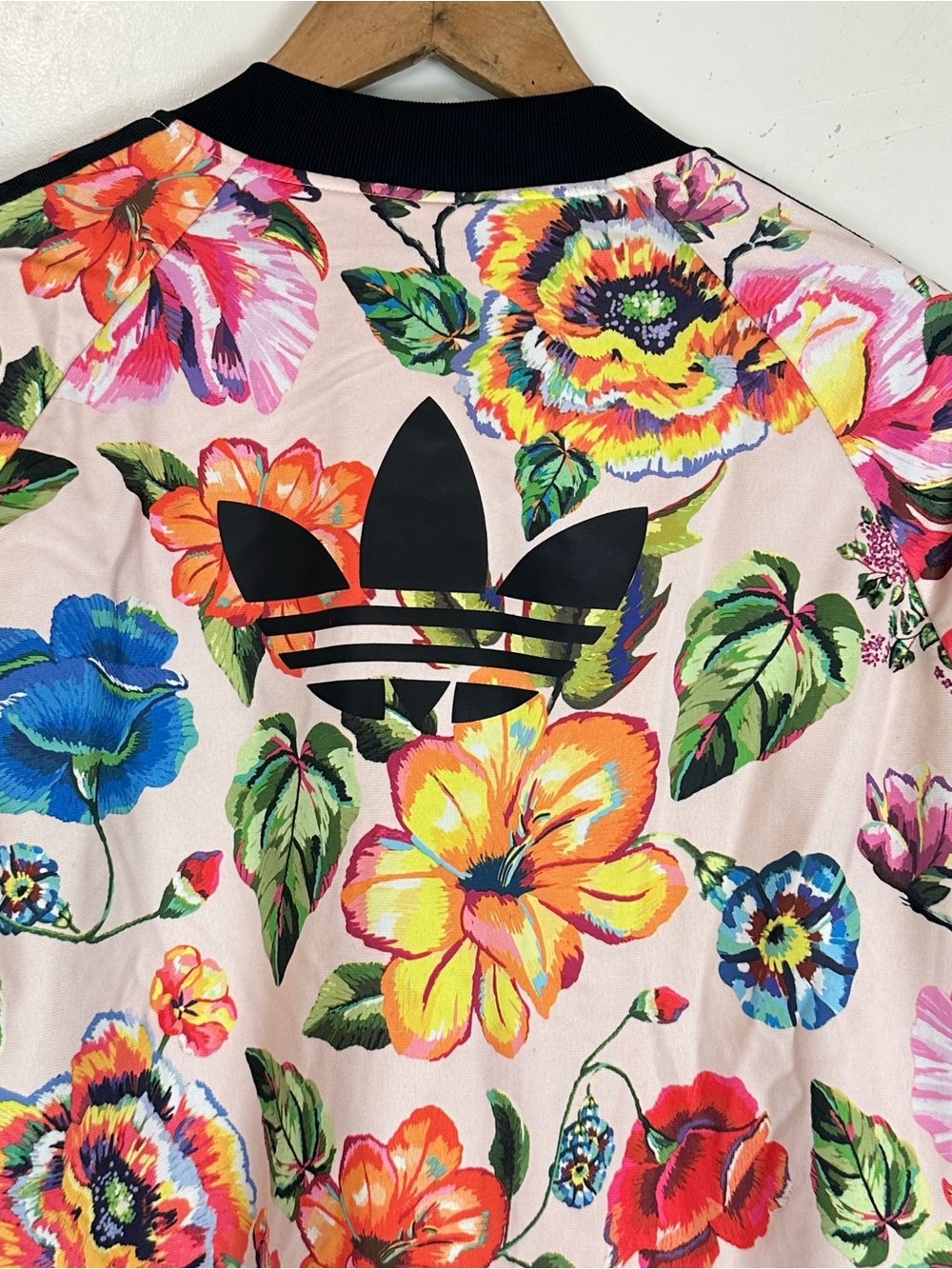 Adidas x FARM Rio Floralita Super Star Track Jacket Tropical Floral Bomber Sz L - Picture 10 of 15